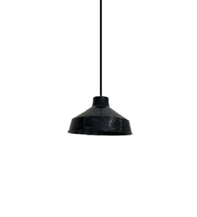 Rsylight Retro Siyah Beyaz Desenli Dekoratif Tekli Rustik Metal Sarkıt Avize