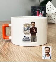 Kişiye Özel Karikatürlü Best Dad Ever Babaya Hediye Lüks Fincan Babalar Günü Hediyesi