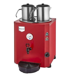 Remta Otomatik Su Alma 23 Litre İki Demlikli Çay Kazanı Makinesi Kırmızı
