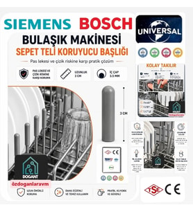 75 Adet Bulaşık Makinesi Sepet Ucu ( GRİ )