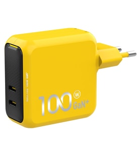 Aohi Magcube 2 Portlu Şarj Adaptörü, GaN+ 100W Hızlı Şarj Cihazı, Sarı