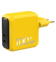 Aohi Magcube 2 Portlu Şarj Adaptörü, GaN+ 100W Hızlı Şarj Cihazı, Sarı