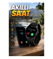 Akıllı Saat AMOLED Ekran NFC GPS Uyumlu 3 Kordonlu