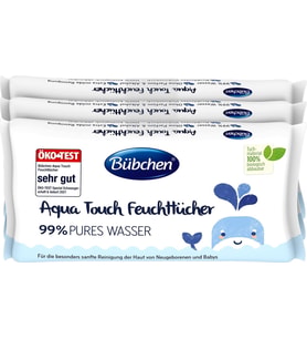Bübchen Aqua Touch Yenidoğan Hassas Islak Mendil 3 x 48 Adet ( 144 Yaprak )