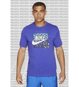 Nike Sportswear High Summer Graphic Short Sleeve Tee Purple Mor Unisex Tişört