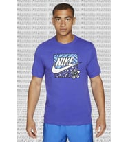 Nike Sportswear High Summer Graphic Short Sleeve Tee Purple Mor Unisex Tişört