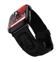 Apple Watch 10/11 42mm-38/40/41mm Kordon 3D Tasarımlı Marvels Karakterli Band 2/ (Siyah)