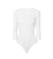 Lilitime 311 Uzun Kol Çıtçıtlı Beyaz Kadın Body