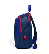 Coral High Sport Lacivert Kırmızı Beş Bölmeli USB Şarjlı Kulaklık Çıkışlı Sırt Çantası 23242