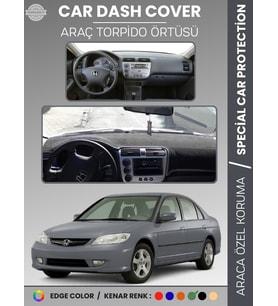 HONDA CIVIC VTEC2 (2003-2005) Torpido Örtüsü Torpido Koruma Tam Uyum Çatlamayı Önler Kolay Montaj