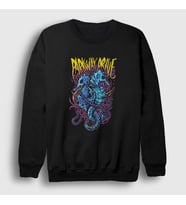 Presmono Unisex Siyah Seahorses Parkway Drive Sweatshirt 461507tt