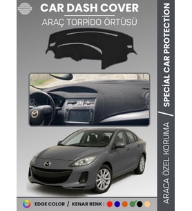 MAZDA 3 (2009-2013) Torpido Örtüsü Panel Halısı Koruma Torpido Koruma Araca Özel Kaymaz Kolay Montaj