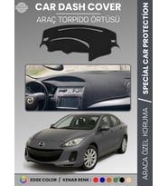 MAZDA 3 (2009-2013) Torpido Örtüsü Panel Halısı Koruma Torpido Koruma Araca Özel Kaymaz Kolay Montaj