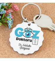 Kişiye Özel Göz Doktoru Papatya Anahtarlık