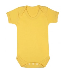 Sema Baby Prematüre Yarım Kol Penye Çıtçıtlı Badi - Sarı