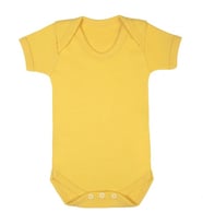 Sema Baby Prematüre Yarım Kol Penye Çıtçıtlı Badi - Sarı