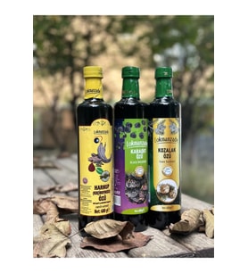 Lokmanzade  Kozalak Özü (680 gr) + Lokmanzade Karadut Özü (680 gr) + Lokmanzade Keçiboynuzu Özü (680) 3'lü set