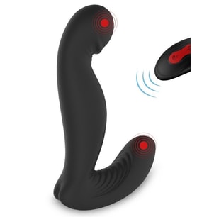 Jiggle-Rct Prostat ve G-Bölgesi Uyarıcı Kafası Dönebilen Kumandalı Lüks Vibratör