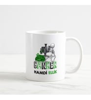 Bankacı Kupa Bardak (2. Tasarım) (Beyaz)