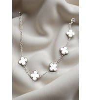 Taşlı Royal Pearl Petal Model Erkek Çelik Bileklik
