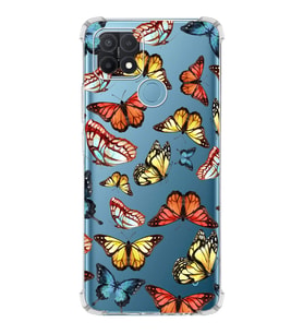 PrintiFy Oppo A15 Uyumlu Water Color 2 Baskılı Şeffaf Köşe Korumalı Antişok Kılıf