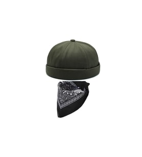 Bandana Kombinli Ayarlanabilir Yazlık Takke Şapka Retro Şapka Kipa Şapka
