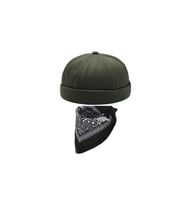 Bandana Kombinli Ayarlanabilir Yazlık Takke Şapka Retro Şapka Kipa Şapka