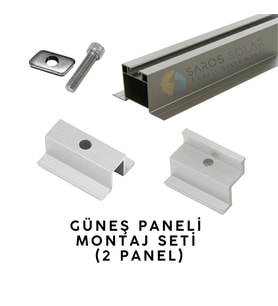 Güneş Paneli Montaj Seti (2 Panel)
