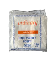 Ordinary Beyaz Market Poşeti Torbası - Hışır Atlet Poşet - Büyük Boy - 30 x 60 Cm. - 1 Kg.