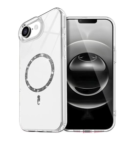 Newface Apple iPhone 16E Live Diamond Magsafe Kapak - Şeffaf