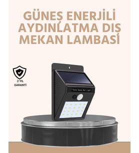 Enerji Tasarruflu Ve Otomatik Sensörlü Led Güneş Işığı - Dış Mekan Uyumlu