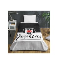 Taç Taraftar Lisanslı Tek Kişilik Battaniye (160x220)-BEŞİKTAŞ KLASİK