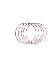 Tel Taç Çemberi 3 MM 18 CM (12 Adet)  Kırmızı