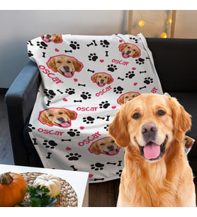 Köpeğinize Özel Tasarım Tek Kişilik TV Battaniyesi - Köpek Koltuk Örtüsü