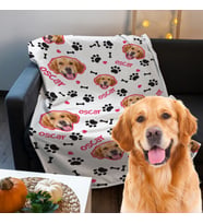 Köpeğinize Özel Tasarım Tek Kişilik TV Battaniyesi - Köpek Koltuk Örtüsü