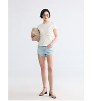 LCW Jeans İndigo Yırtık Detaylı Kadın Jean Şort