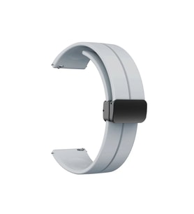 Samsung Galaxy Watch 46mm Uyumlu 22mm Kordon Silikon Metal Mıknatıslı Toka Zore KRD-84 Kayış