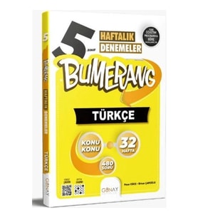 Günay 5.Sınıf Türkçe 32 Haftalık Denemeler Bumerang