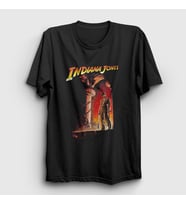 Presmono Unisex Siyah Temple Of Doom Film Indiana Jones T-Shirt 487850tt