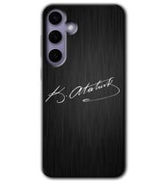 Galaxy S24 Kılıf HD Desen Baskılı Kılıf - İmza Atatürk