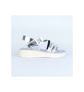 Moda Ayakkabı 01149 Kız Çocuk Sandalet (Gümüş)