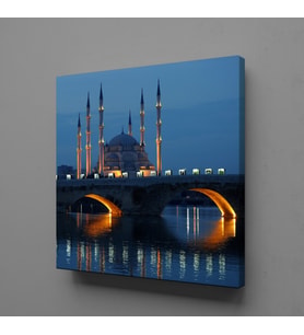 GECE CAMİ KÖPRÜ KANVAS TABLO 140x140cm
