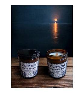 Bihal Gizemli Kokulu Doğal Soya Wax Ahşap Fitil Mum (250ml - 510Gr)
