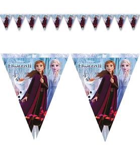 Frozen II Üçgen Bayrak Flama - 3,20 mt.