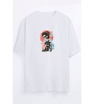 Home Boy Baskılı  Unisex Beyaz T-shirt