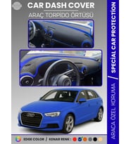 AUDİ A3 (2013-2020) Torpido Örtüsü Ön Göğüs Koruma Torpido Koruma Araca Özel Kaymaz Kolay Montaj