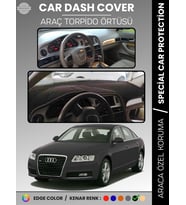 AUDI A6 (2005-2011) Torpido Örtüsü Ön Göğüs Koruma Torpido Koruma Araca Özel Kaymaz Kolay Montaj