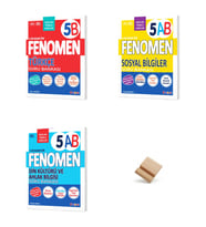 Fenomen 5. Sınıf Maarif B Serisi Türkçe Sosyal ve Din 3lü Set Soru Bankası + Telefon Standı