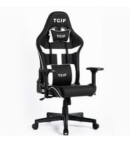 Adore Gaming Apollo Profesyonel Oyuncu ve Yönetici Koltuğu-Siyah-Beyaz 42x124-131,5x64 cm