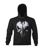 Punisher - Logo Punch Siyah Erkek Kapşonlu